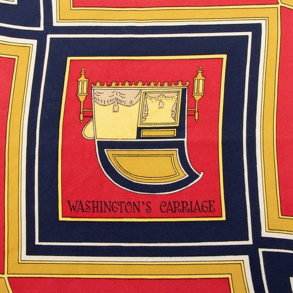 Hermes Silk Washington's Carriage 90cm Scarf - Picture 5 of 8